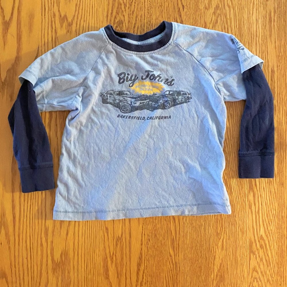 Boy's Sz 3T Lucky Brand Blue Long Sleeve Shirt